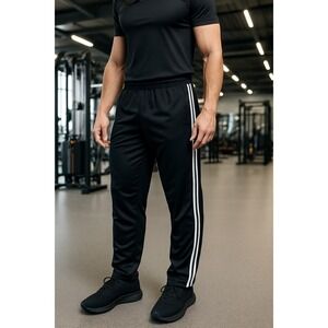 Gioberti Mens Size L Large Black Track Pants Athletic Training Jogger Pants